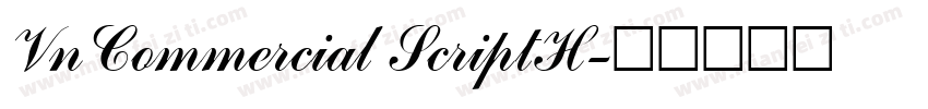 VnCommercial ScriptH字体转换